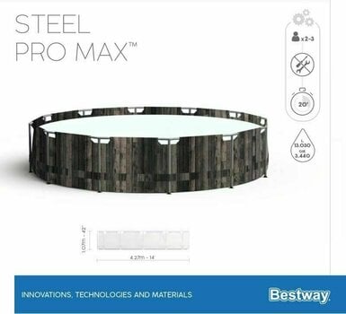 Piscina Bestway Steel Pro Max 13030 L Piscina - 6