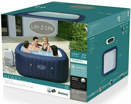 Φουσκωτική Μπανιέρα με Υδρομασάζ Bestway Lay-Z-Spa Hawaii AirJet Φουσκωτική Μπανιέρα με Υδρομασάζ - 9