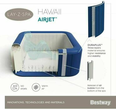 Bañera de hidromasaje inflable Bestway Lay-Z-Spa Hawaii AirJet Bañera de hidromasaje inflable - 7