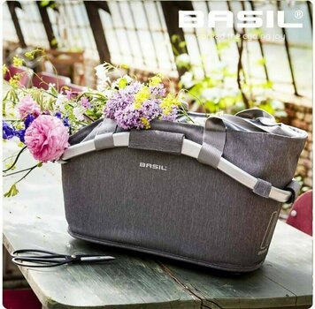 Fietsendrager Basil 2Day Carry All Grey Melee 22 L Bicycle basket - 2