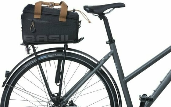 Cyklistická taška Basil Miles Trunk Bicycle Bag Black Slate 7 L - 7