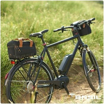 Cyklistická taška Basil Miles Trunk Bicycle Bag Black Slate 7 L - 8