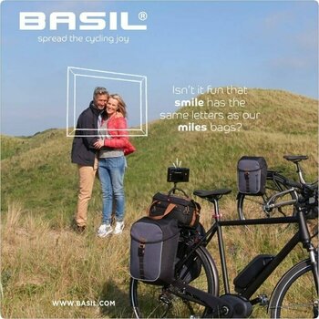 Cyklistická taška Basil Miles Trunk Bicycle Bag Black Slate 7 L - 9