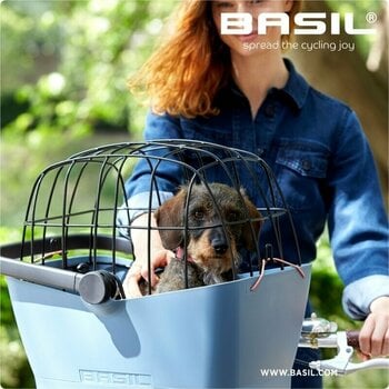 Carrier Basil Buddy KF Dog Basket Faded Denim 32 L Bicycle basket - 10
