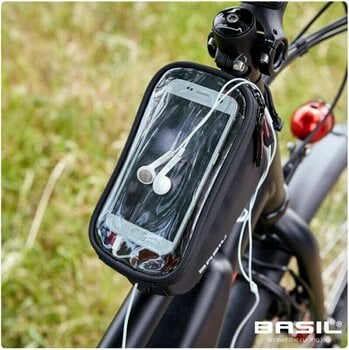 Cyklistická taška Basil Sport Design Frame Bag Black 1 L - 4