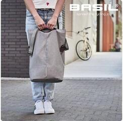 Bolsa de bicicleta Basil City Shopper Bolsa de viaje para bicicleta Grey Melee 14 - 16 L - 4