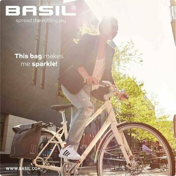 Fahrradtasche Basil City Shopper Grey Melee 14 - 16 L - 8