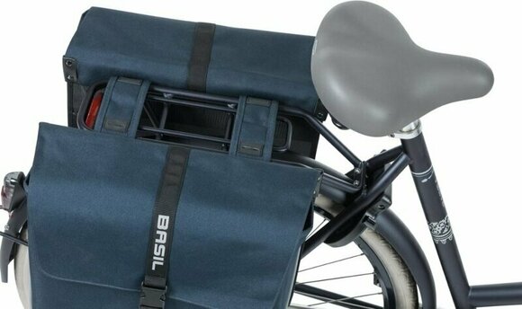 Saco para bicicletas Basil Forte Double Bicycle Bag Navy Blue/Black 35 L - 8