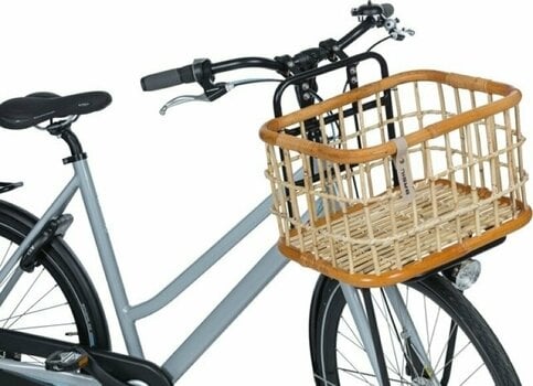 Μεταφορέας Ποδηλάτου Basil Green Life Rattan Basket Natural Brown L 30 L Καλάθια - 5