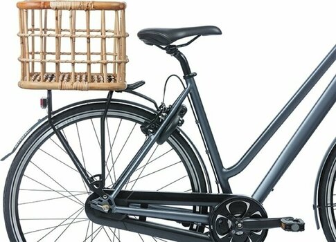 Μεταφορέας Ποδηλάτου Basil Green Life Rattan Basket Natural Brown L 30 L Καλάθια - 7