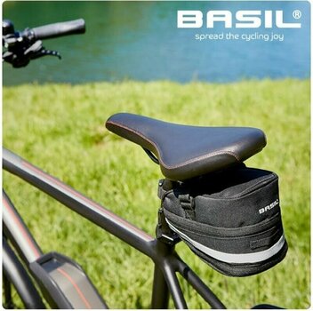 Geantă pentru bicicletă Basil Mada Saddle Bicycle Bag Black 1 L - 8