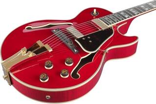 Halvakustisk guitar Ibanez GB10SEFM-SRR Sapphire Red Halvakustisk guitar - 5