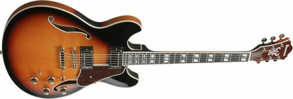 Semi-akoestische gitaar Ibanez AS113-BS Brown Sunburst - 3