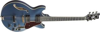 Poolakustiline kitarr Ibanez AMH90-PBM Prussian Blue Metallic Poolakustiline kitarr - 2