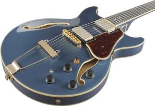 Poolakustiline kitarr Ibanez AMH90-PBM Prussian Blue Metallic Poolakustiline kitarr - 5