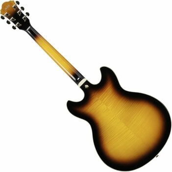Halvakustisk guitar Ibanez AS93FM-AYS Antique Yellow Sunburst - 2