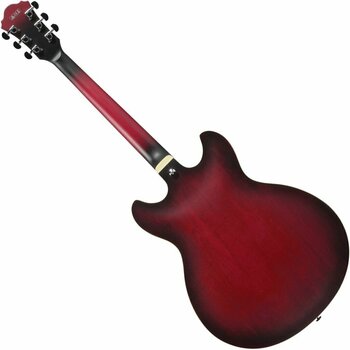 Gitara semi-akustyczna Ibanez AS53-SRF Sunburst Red Flat - 2
