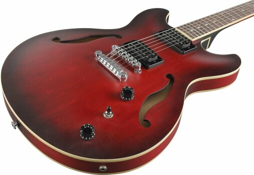 Halbresonanz-Gitarre Ibanez AS53-SRF Sunburst Red Flat - 6