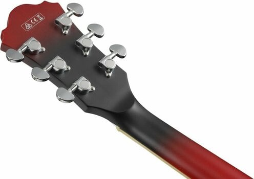 Guitare semi-acoustique Ibanez AS53-SRF Sunburst Red Flat - 9