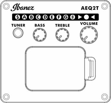 Akustik Bass Ibanez AEGB24E-MHS Mahogany Sunburst - 13
