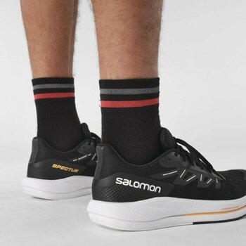 Road running shoes Salomon Spectur Black/White/Blazing Orange 45 1/3 Road running shoes - 8
