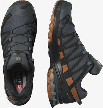 Chaussures de trail running Salomon XA Pro 3D V8 GTX Ebony/Caramel Cafe/Black 45 1/3 Chaussures de trail running - 9