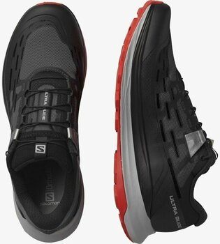Trail running shoes Salomon Ultra Glide Black/Alloy/Goji Berry 46 Trail running shoes - 6