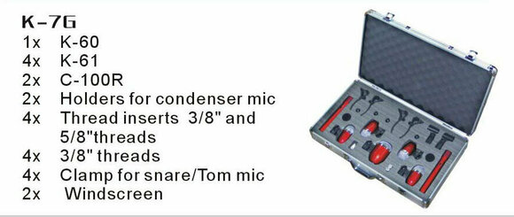 Microphone Set for Drums Karsect K-7G Drum Microphone Kit - 2