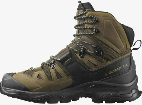 Mens Outdoor Shoes Salomon Quest 4 GTX Desert Palm/Black/Kelp 43 1/3 Mens Outdoor Shoes - 4