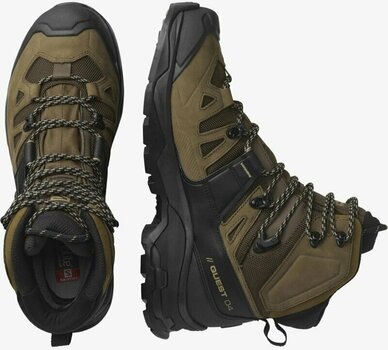Moški pohodni čevlji Salomon Quest 4 GTX Desert Palm/Black/Kelp 43 1/3 Moški pohodni čevlji - 6