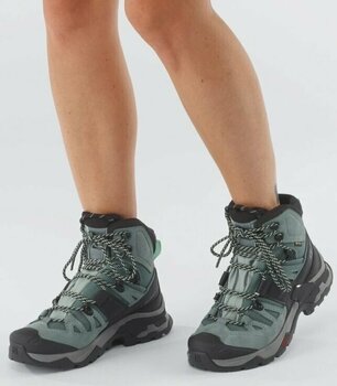 Womens Outdoor Shoes Salomon Quest 4 GTX W Slate/Trooper/Opal Blue 37 1/3 Womens Outdoor Shoes - 6