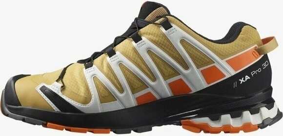 Trail running shoes Salomon XA Pro 3D V8 GTX Fall Leaf/Vibrant Orange/White 46 Trail running shoes - 4