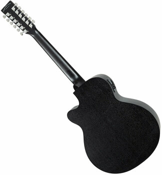 12-snarige elektrisch-akoestische gitaar Tanglewood TWBB SFCE 12 Smokestack Black - 6