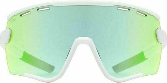 Kerékpáros szemüveg UVEX Sportstyle 236 Set White Mat/Green Mirrored Kerékpáros szemüveg - 2