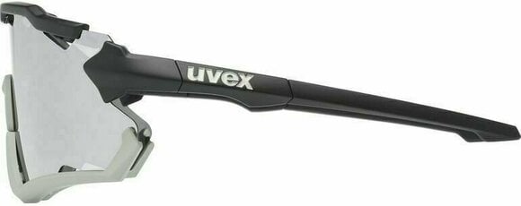 Fietsbril UVEX Sportstyle 228 Black Sand Mat/Mirror Silver Fietsbril - 3