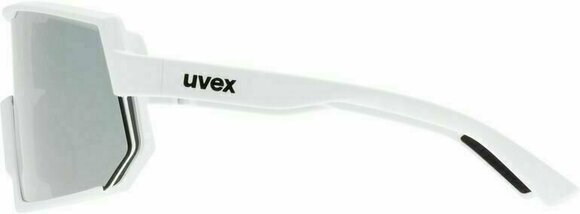 Cycling Glasses UVEX Sportstyle 235 White Mat/Silver Mirrored Cycling Glasses - 3