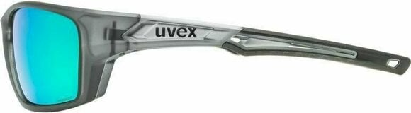 Fietsbril UVEX Sportstyle 232 Polarized Smoke Mat/Mirror Green Fietsbril - 3
