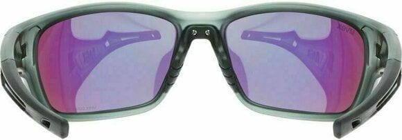 Cycling Glasses UVEX Sportstyle 232 Polarized Smoke Mat/Mirror Green Cycling Glasses - 5