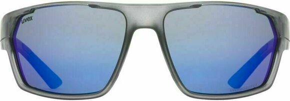 Óculos de ciclismo UVEX Sportstyle 233 Polarized Smoke Mat/Litemirror Blue Óculos de ciclismo - 2