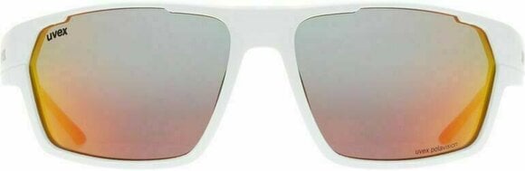 Cycling Glasses UVEX Sportstyle 233 Polarized White Mat/Litemirror Red Cycling Glasses - 2