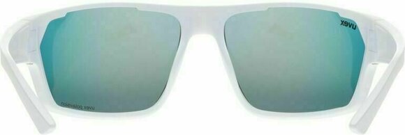 Cycling Glasses UVEX Sportstyle 233 Polarized White Mat/Litemirror Red Cycling Glasses - 5