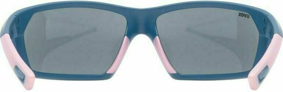 Cycling Glasses UVEX Sportstyle 225 Blue Mat Rose/Mirror Silver Cycling Glasses - 5