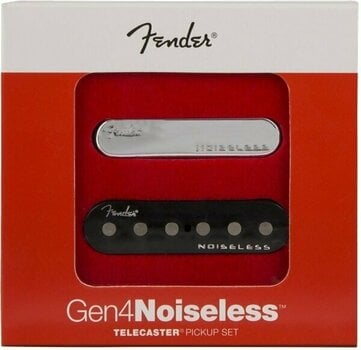 Single Pickup Fender Gen 4 Noiseless Telecaster Black-Chrome - 3