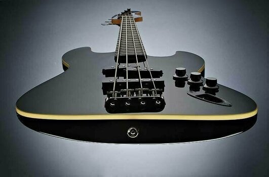 4-string Bassguitar Fender Aerodyne Jazz Bass RW Black - 5