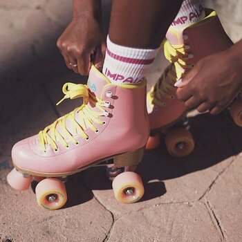 Dobbelt række rulleskøjter Impala Skate Roller Skates Pink/Yellow 35 Dobbelt række rulleskøjter - 6