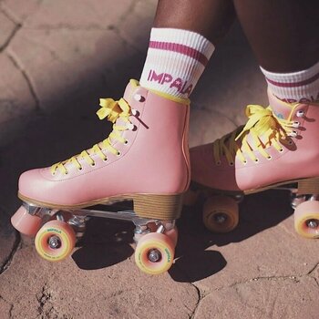 Dvojradové korčule Impala Skate Roller Skates Pink/Yellow 35 Dvojradové korčule - 7