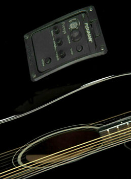 Dreadnought elektro-akoestische gitaar Fender CD-140 SCE Black - 2