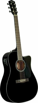 Elektroakustická kytara Dreadnought Fender CD-140 SCE Black - 3
