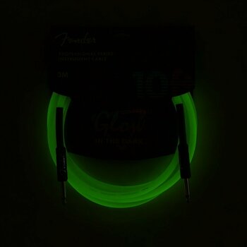 Καλώδιο Μουσικού Οργάνου Fender Professional Glow in the Dark Πράσινο χρώμα 3 μ. Ευθεία - Ευθεία - 4