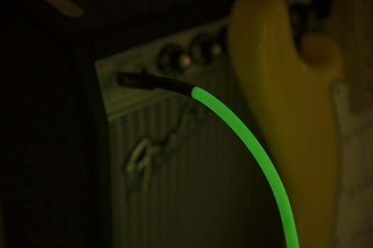 Câble pour instrument Fender Professional Glow in the Dark Vert 3 m Droit - Droit - 6